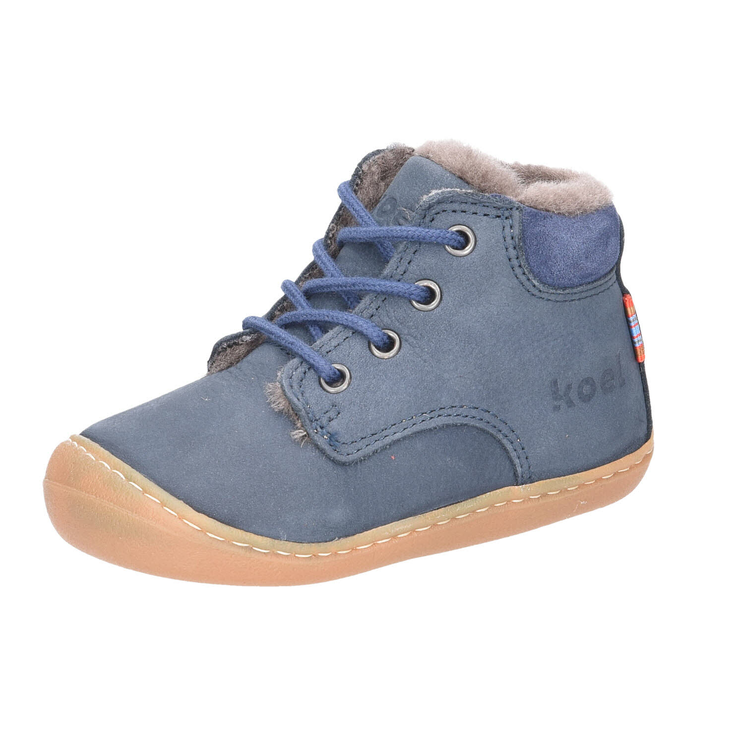 Koel4Kids BOT DESP CORDAO lammfell blau