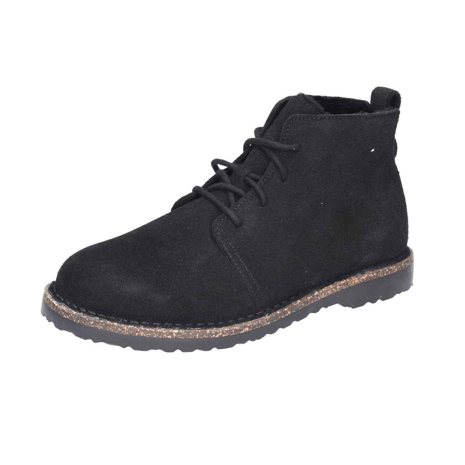 Birkenstock Uppsala Chukka Shearling Suede Leather schwarz Bikenst normal