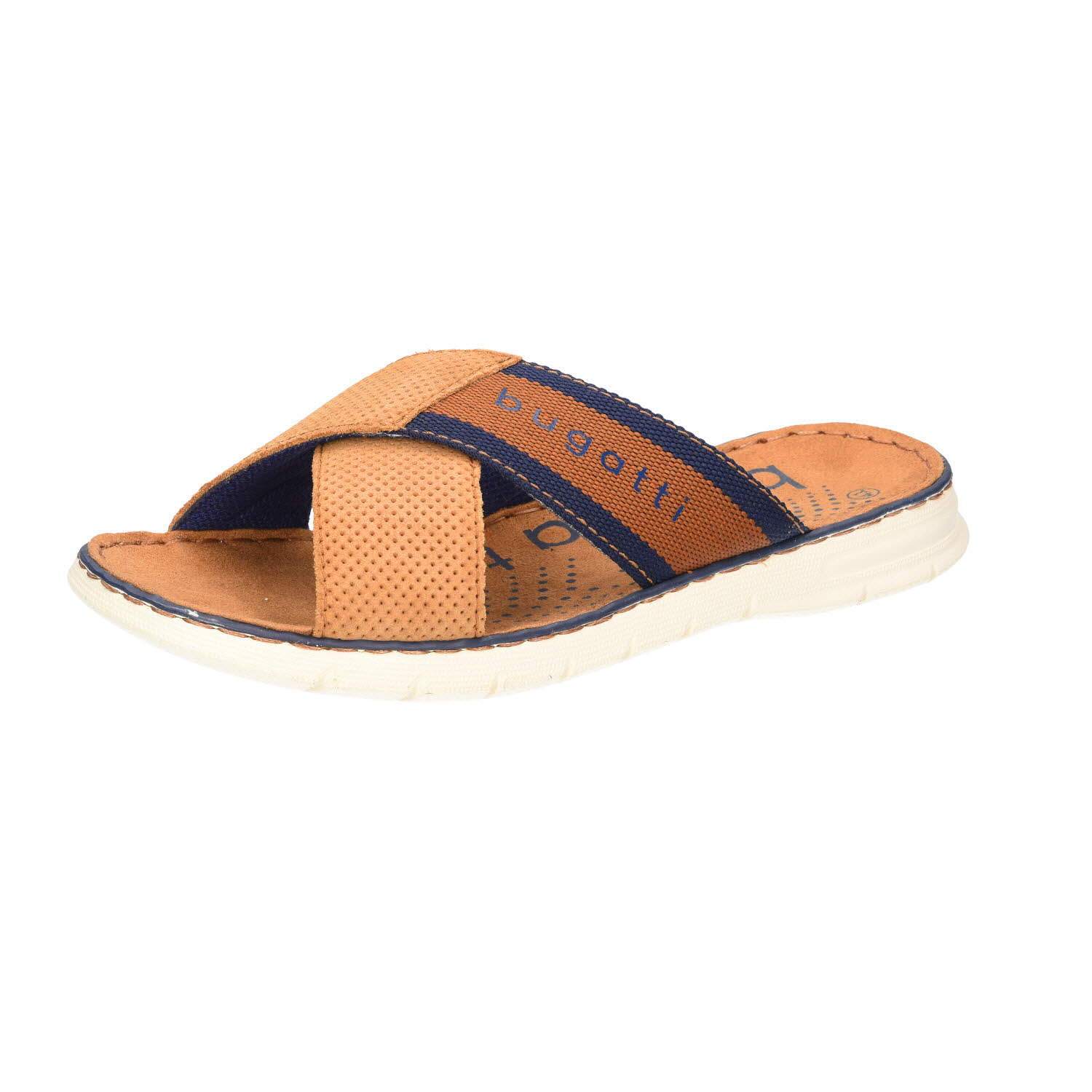 Bugatti Flat Sandals Cognac braun Weite G
