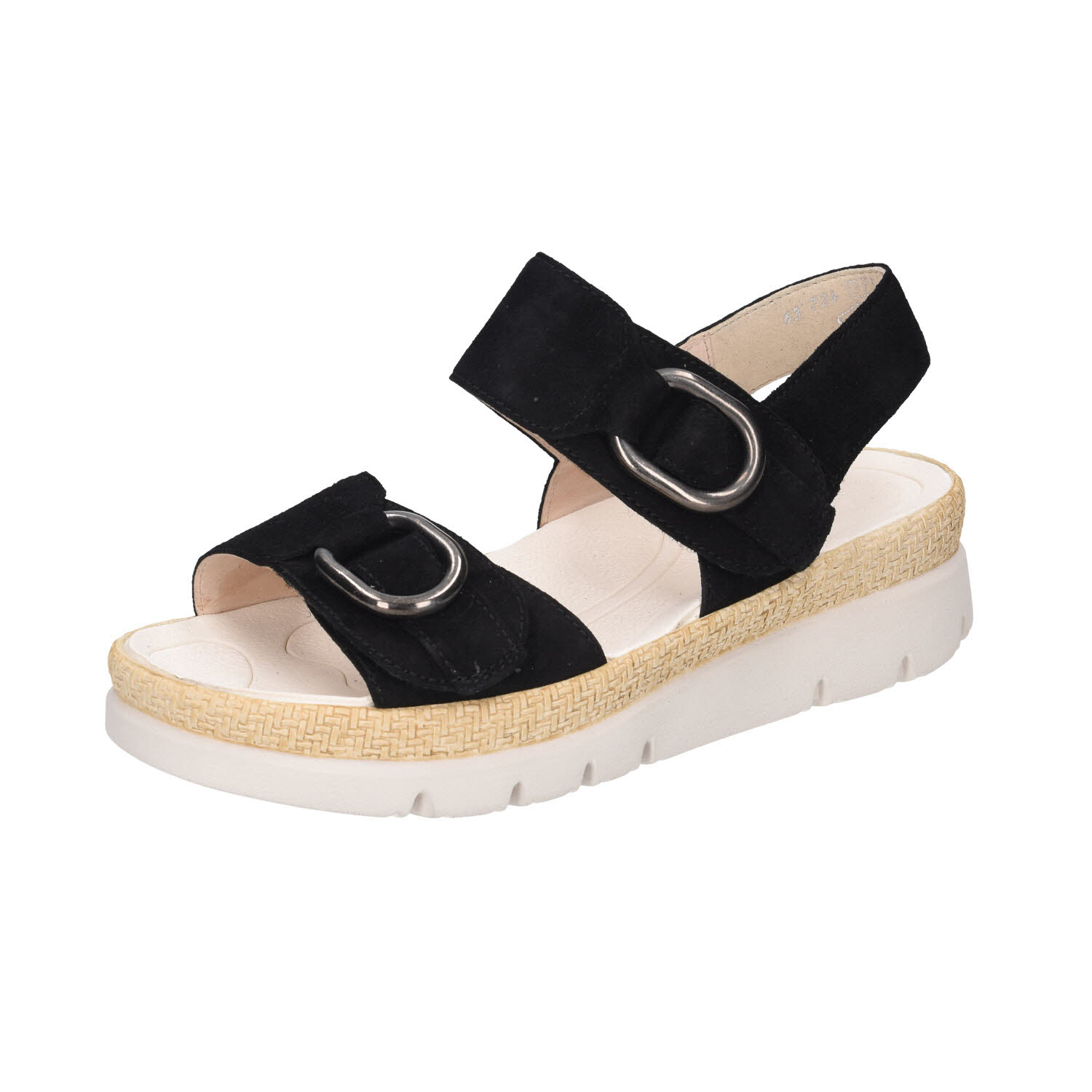 Gabor Plateau Sandalen schwarz Weite F