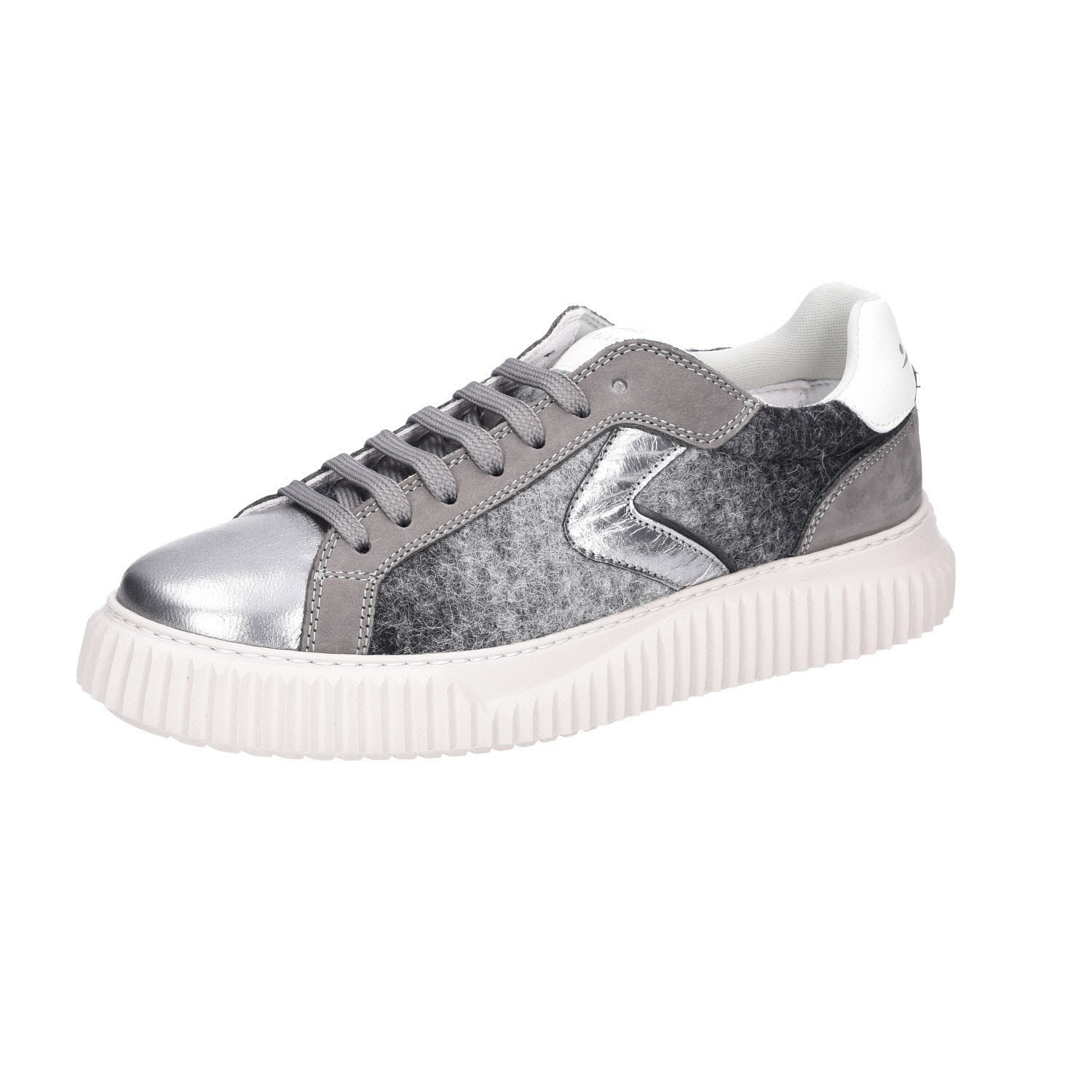 Voile Blanche Lipari Sneaker Degrade Black Nubuck/Felt grau