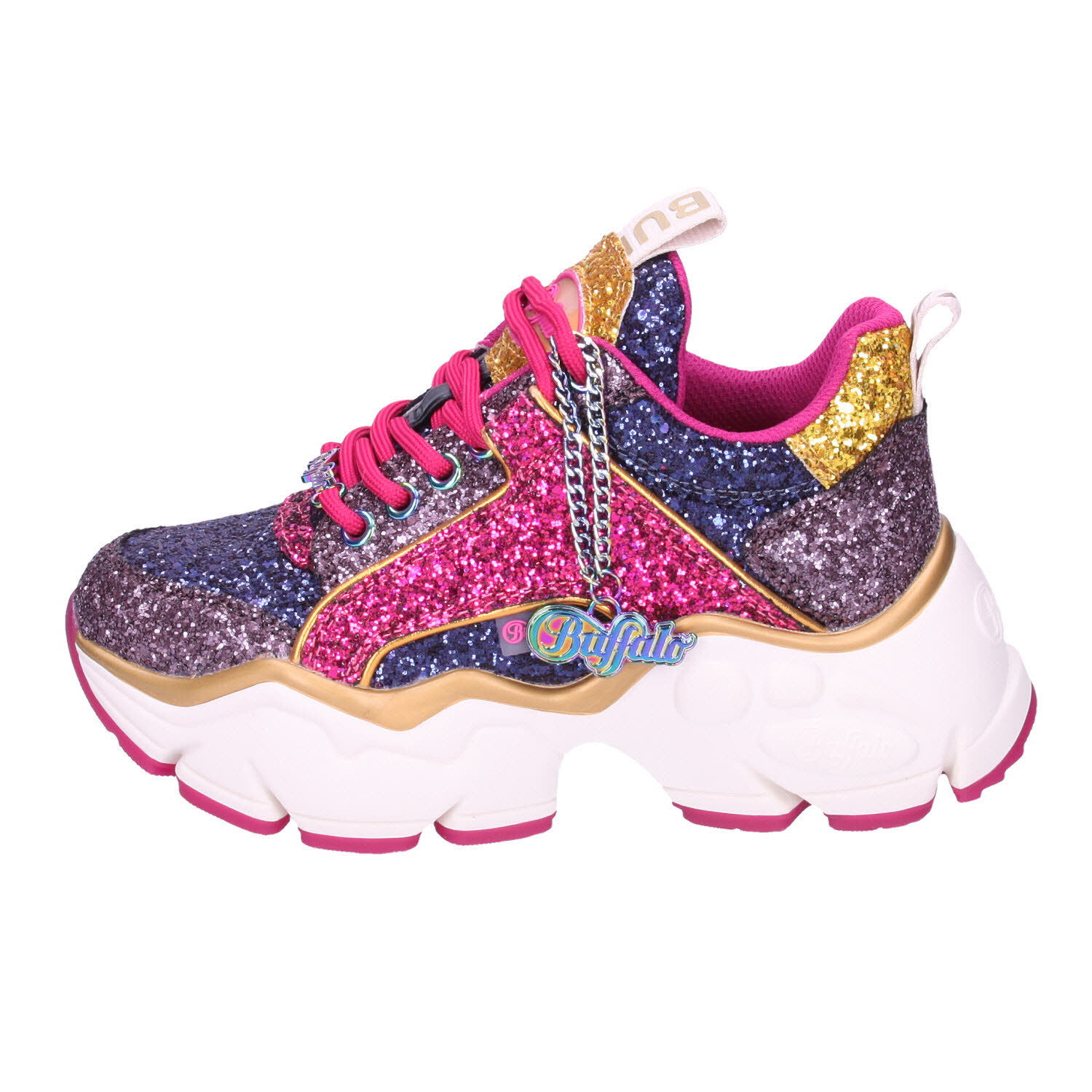 Buffalo Binary Glam Vegan Glitter Grey/Magenta mehrfarbig Bild 2