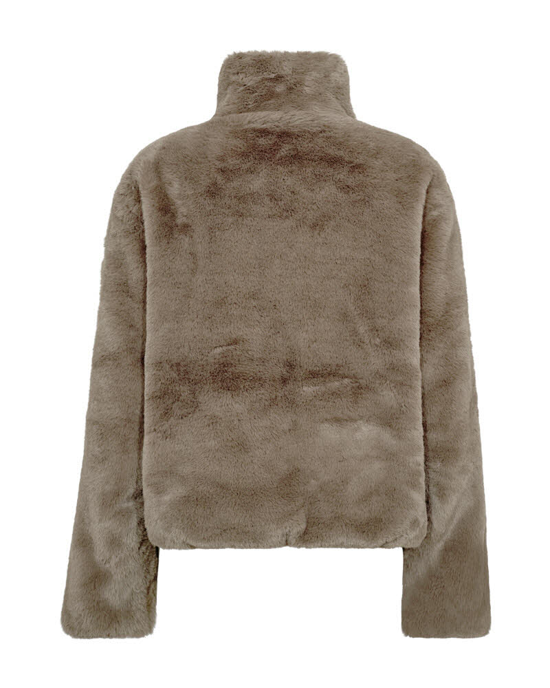 FREE/QUENT Fony Jacket Fake Fur Morel braun Bild 2