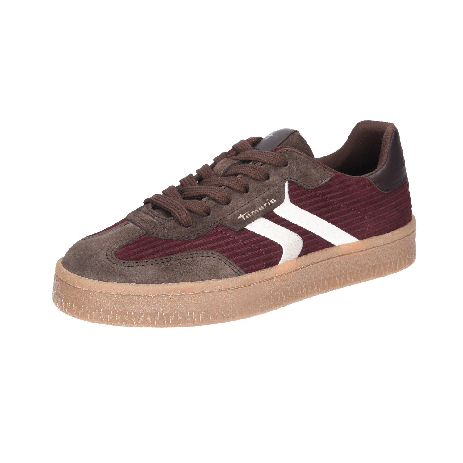 Tamaris Retro Sneaker Merlot Comb Leder rot