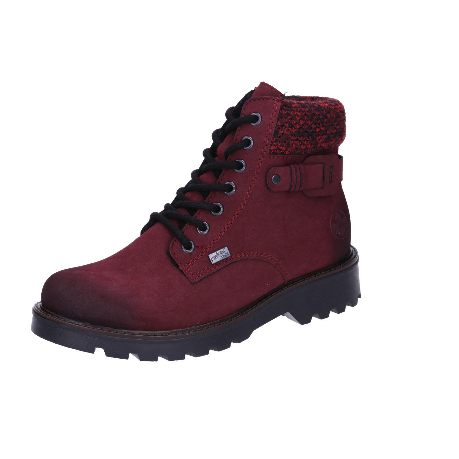 Rieker sportlicher Boot warm Tex rot Weite F 1/2