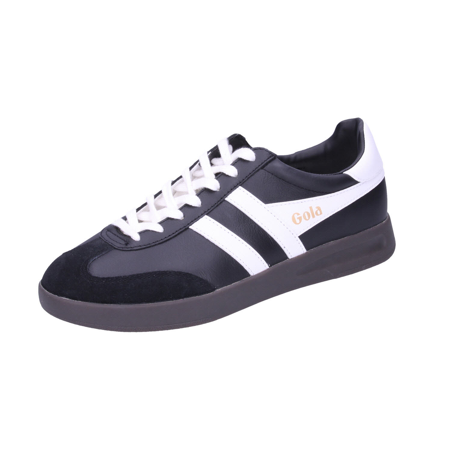 Gola Cyclone Leather Black/White/Dark Gum schwarz