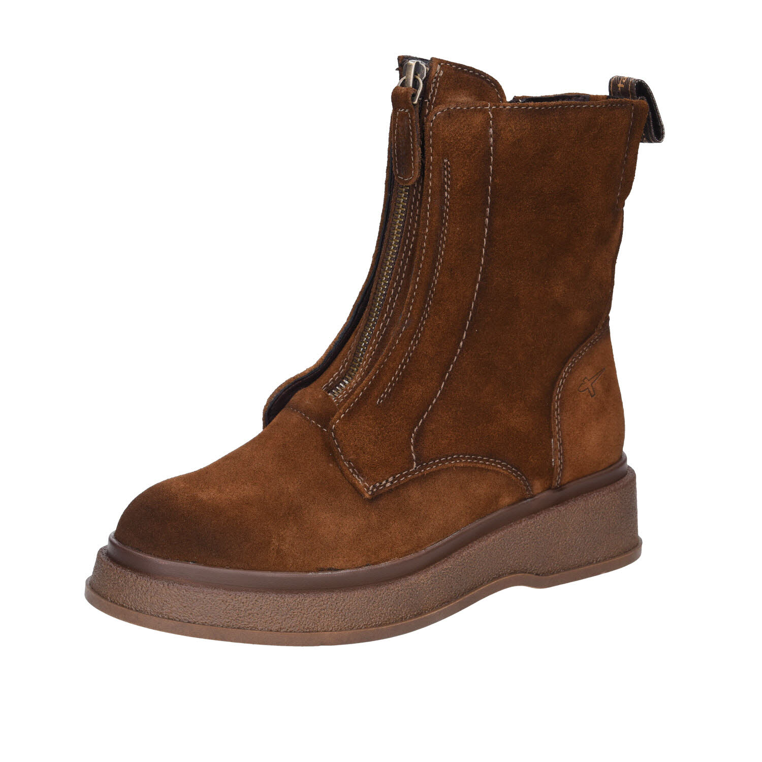 Tamaris Boots Zipper Brown Suede braun