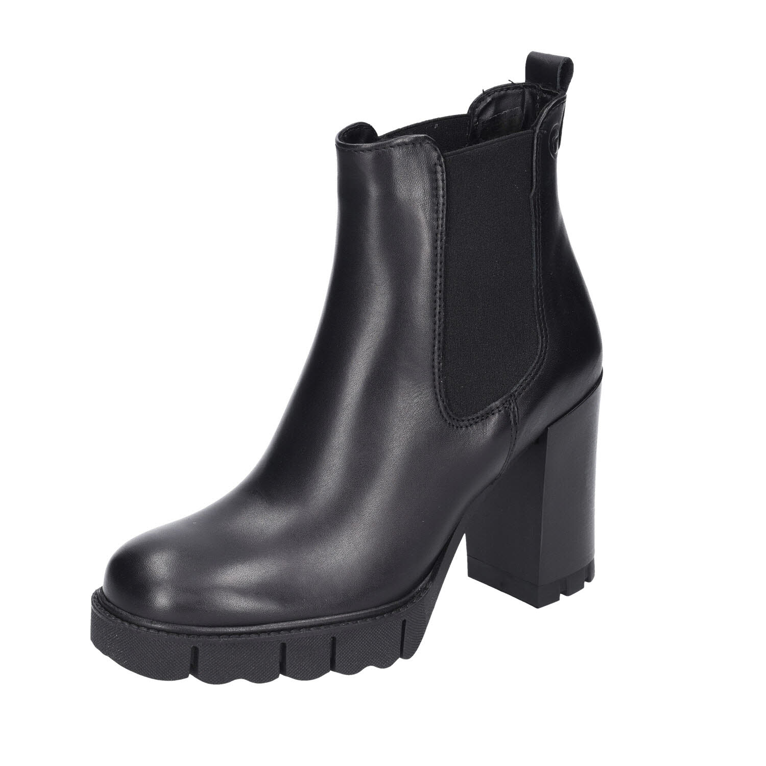 Tamaris Chelsea Boots mit Absatz Leder schwarz