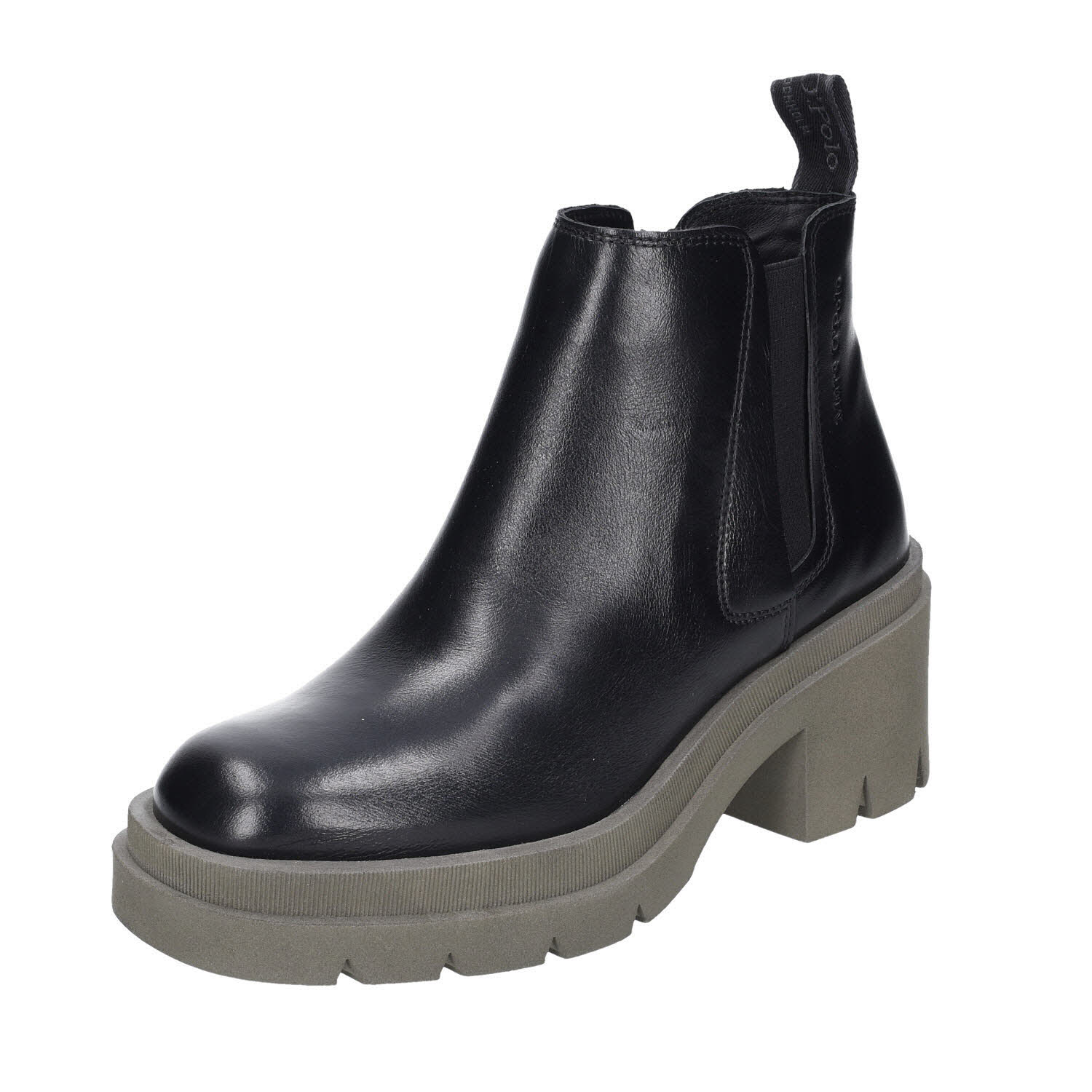 Marc O'Polo Chelsea Bootie Black/Oliv schwarz