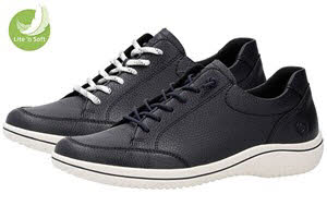 Remonte Leder Sneaker blau Weite G
