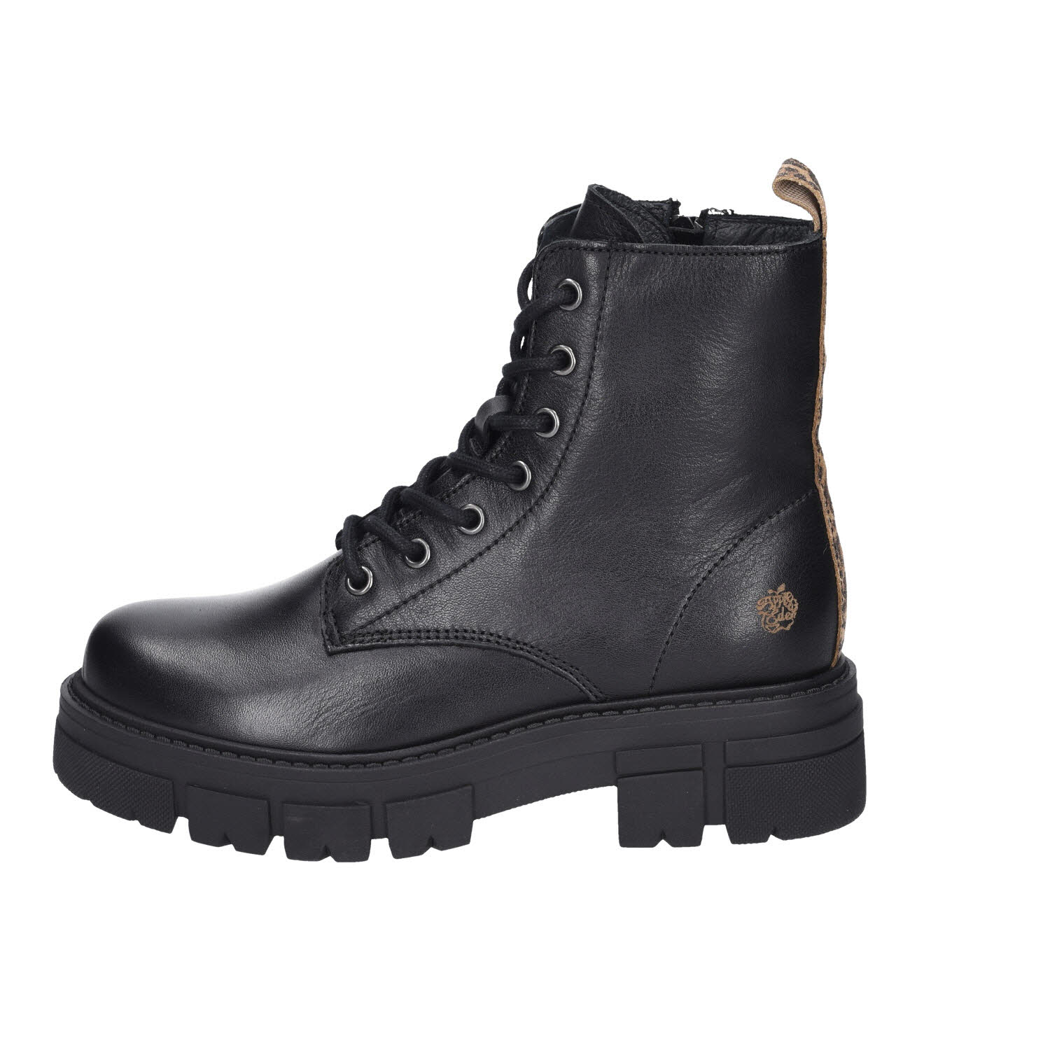 Apple of Eden Schnür Boot Castle 1.1 Black/Leo schwarz Bild 2