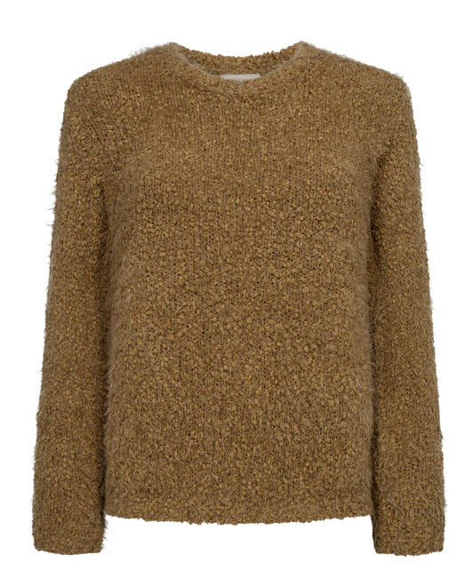 FREE/QUENT Popsy Pullover Fluffy Antique Bronze beige
