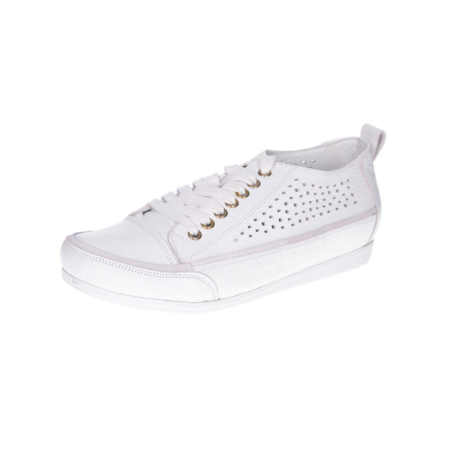 Andrea Conti Leder Sneaker weiß