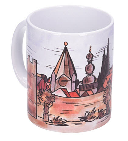 Kuckuck & Co. Tasse Soest Türme Striche braun Bild 1