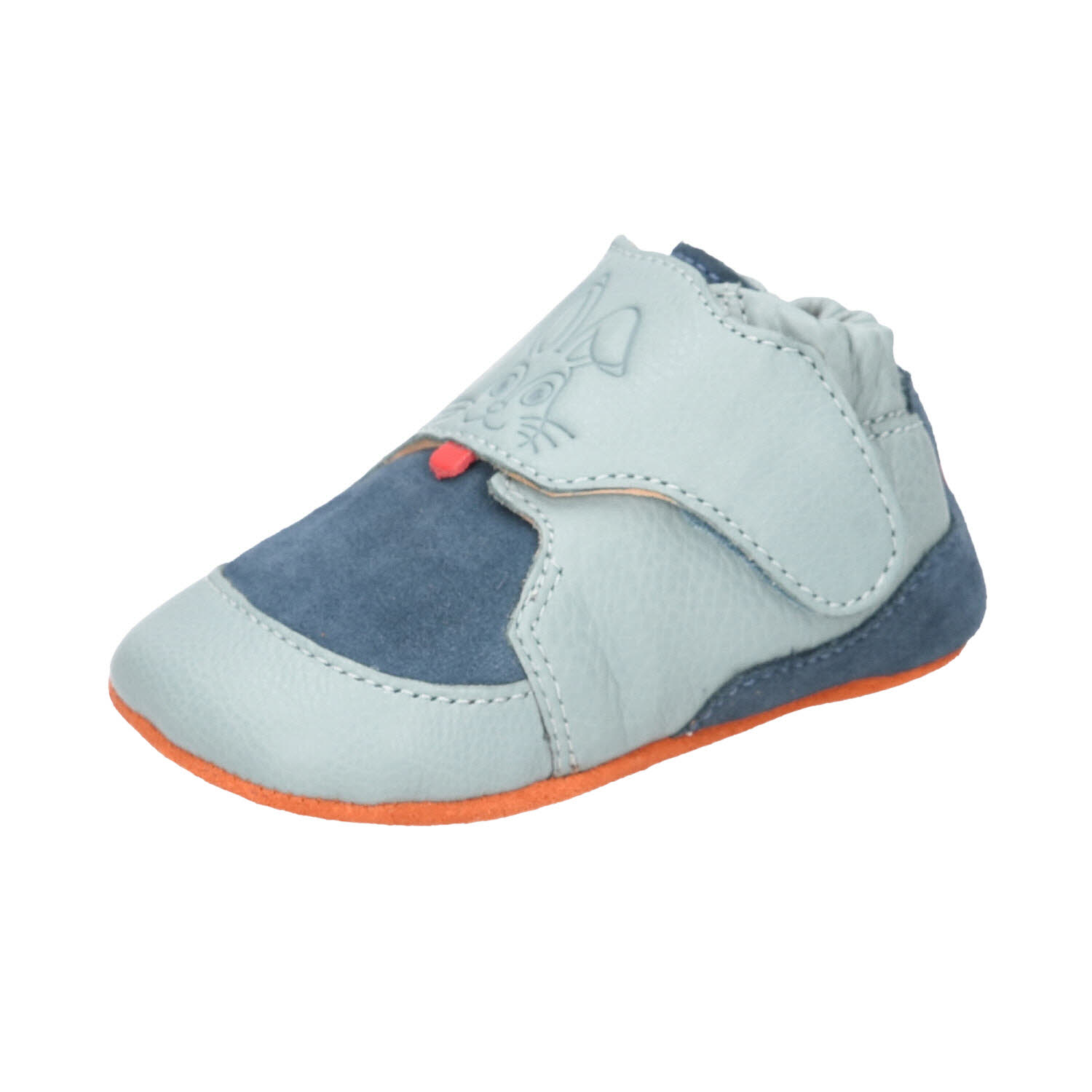 Affenzahn Crawling Shoe Crawly Bunny Petrol grün