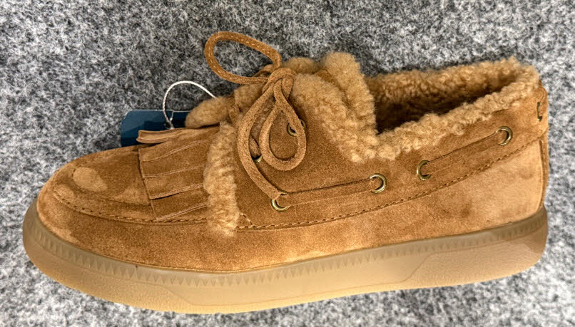 MARY & Co. Boat Suede Teddy braun