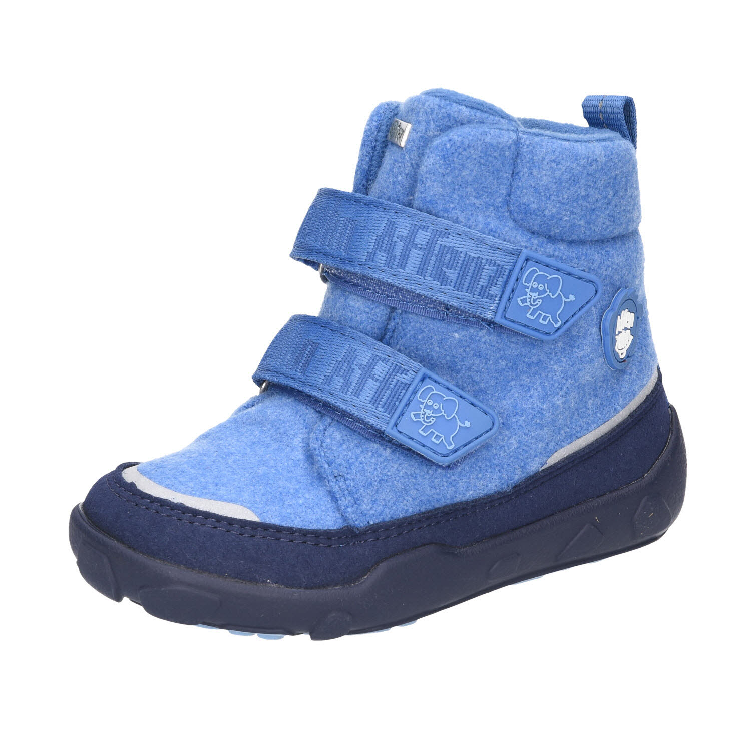 Affenzahn Winterstiefel Wolle Comfy Elefant blau