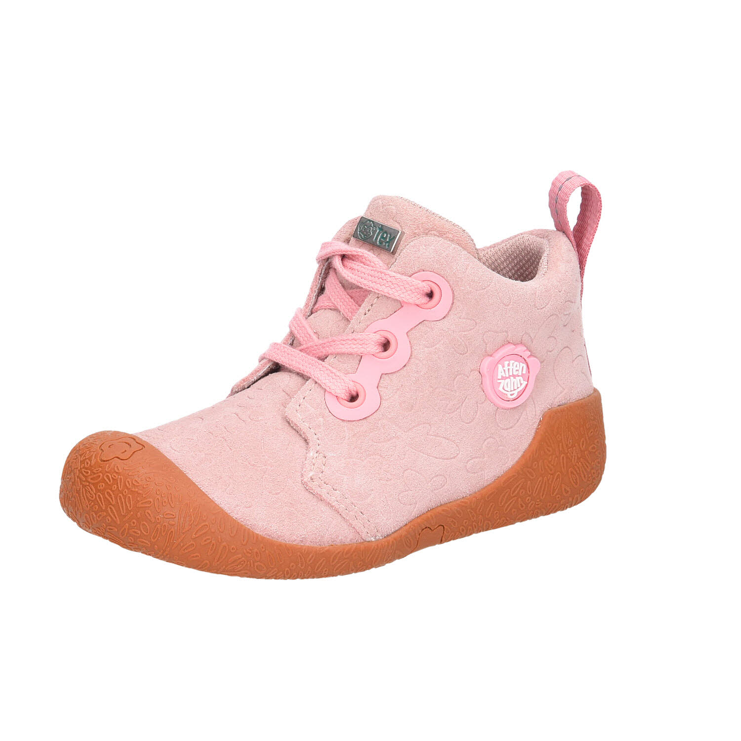 Affenzahn Lauflerner Starty Rosa Suede rot