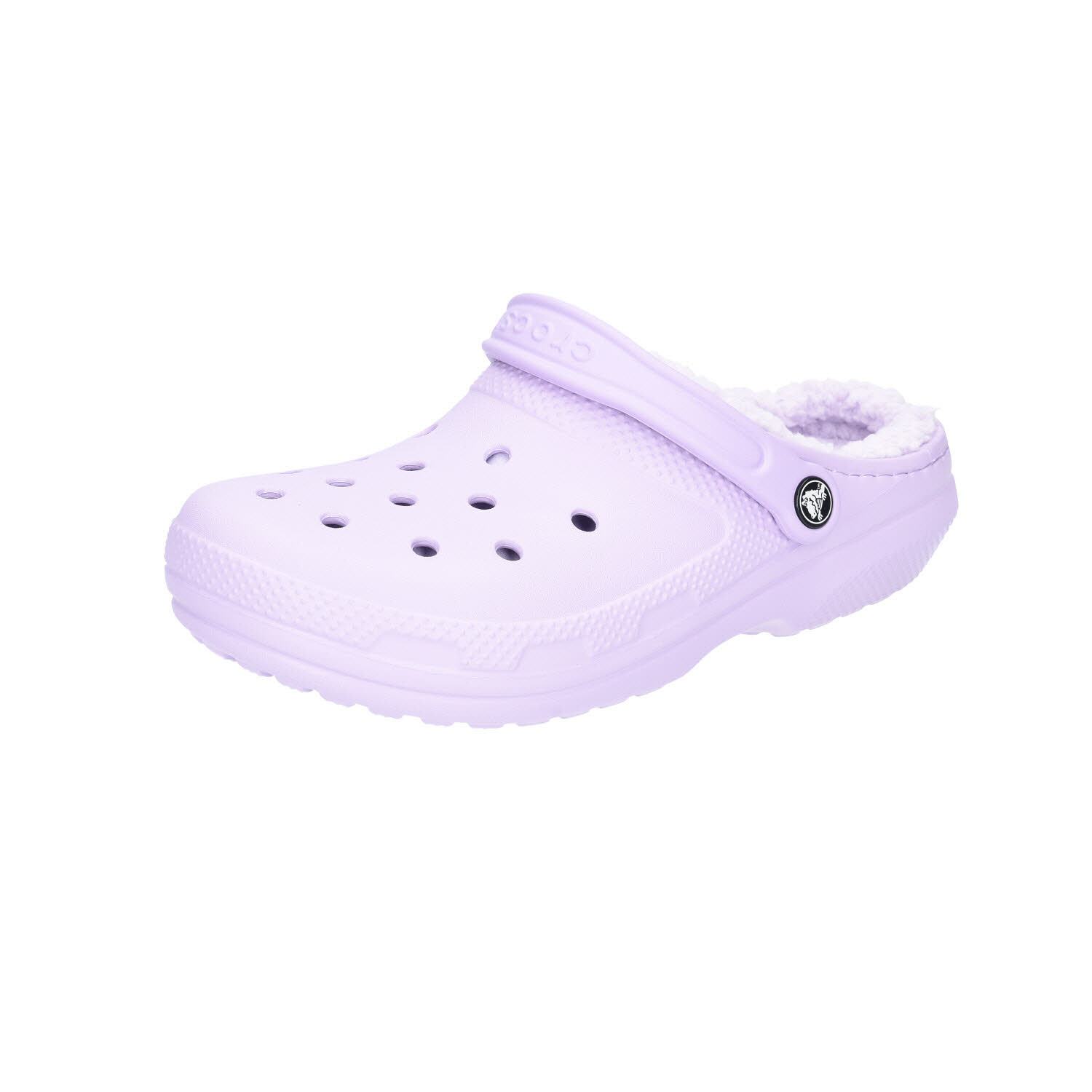 Crocs Classic Fuzz Lined Clog Lavender pink