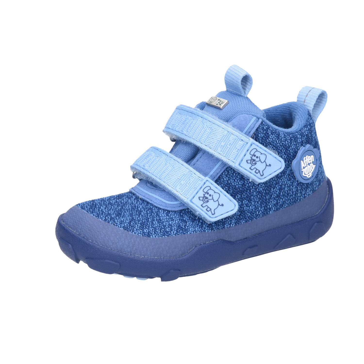 Affenzahn Übergangsschuh Knit Happy Elefant blau