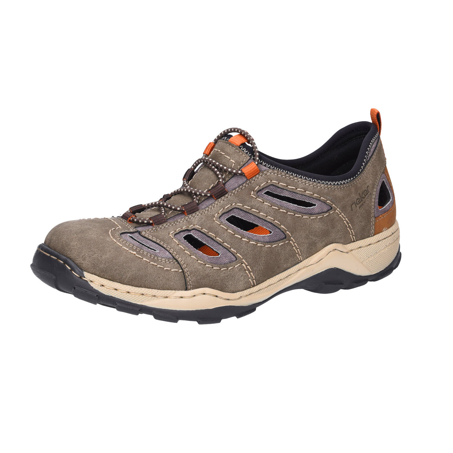 Rieker gelochter Herren Sommerschuh braun Weite G