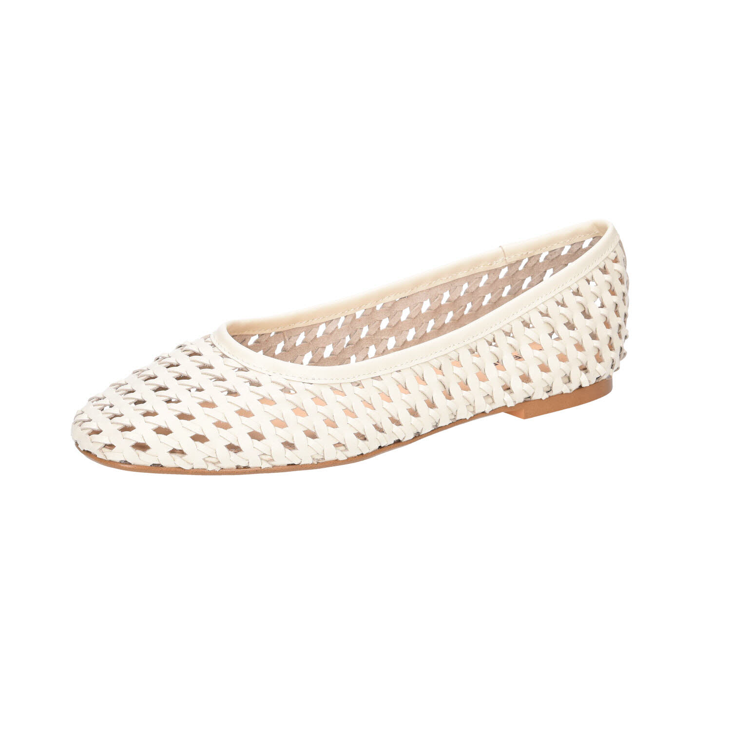 Apple of Eden Dasha Woven Leather bege beige