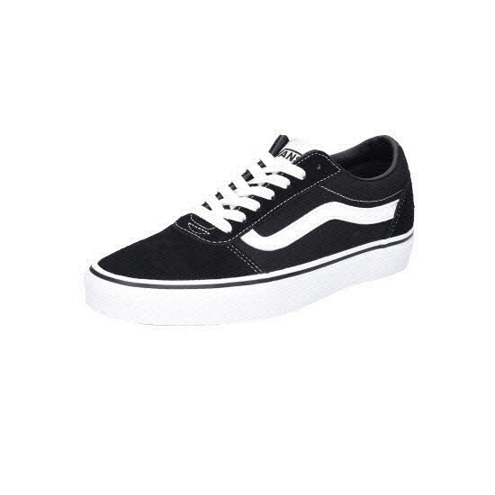 Vans MN Ward Suede Canvas Blk Wht schwarz