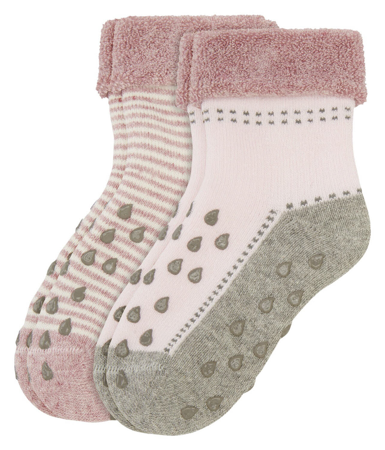 Camano Baby Crawling Socks ABS Chalk Pink pink