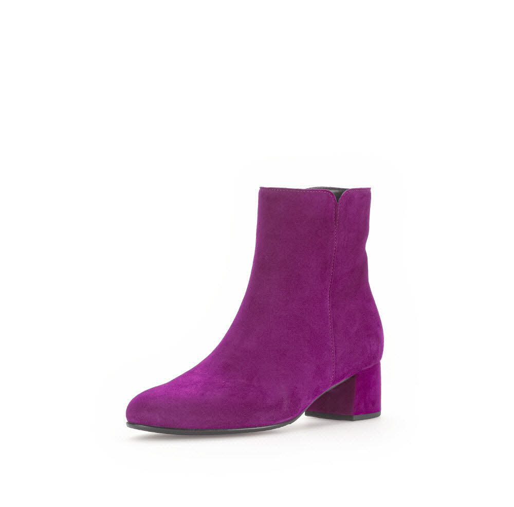 Gabor Stiefelette Velourleder Orchid violett Weite F