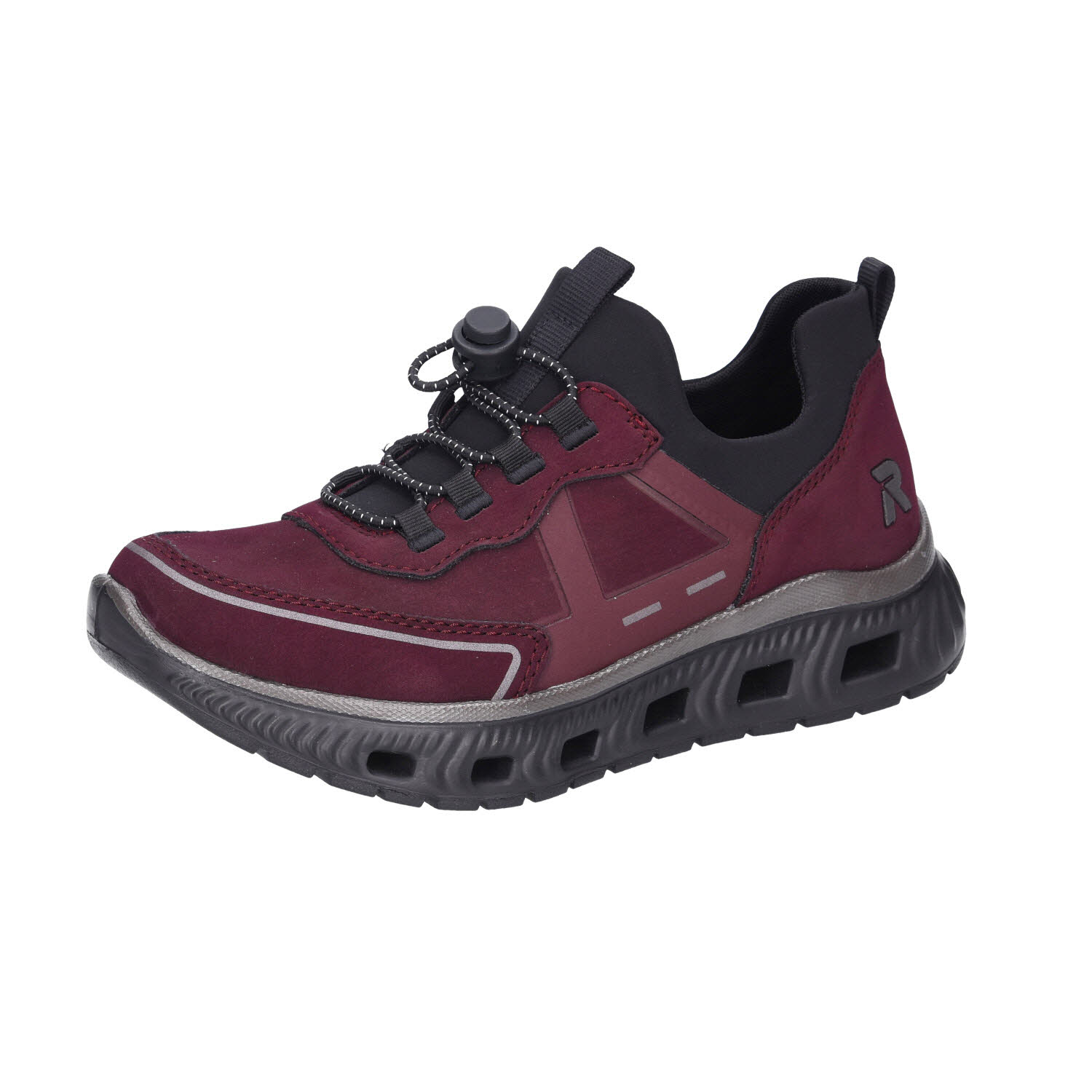 Rieker Damen Slipper sportlich rot