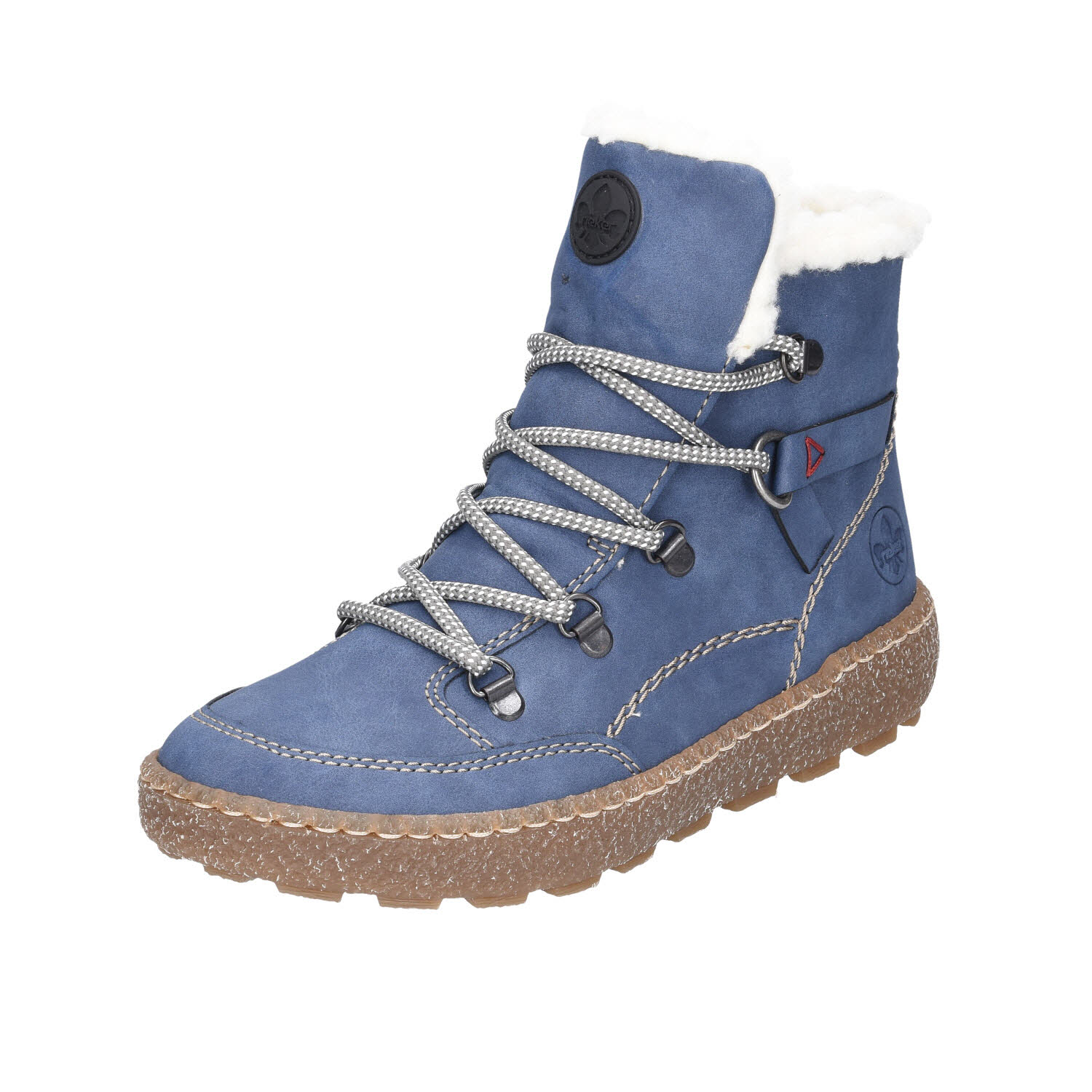 Rieker Damen Boot warm blau Weite G