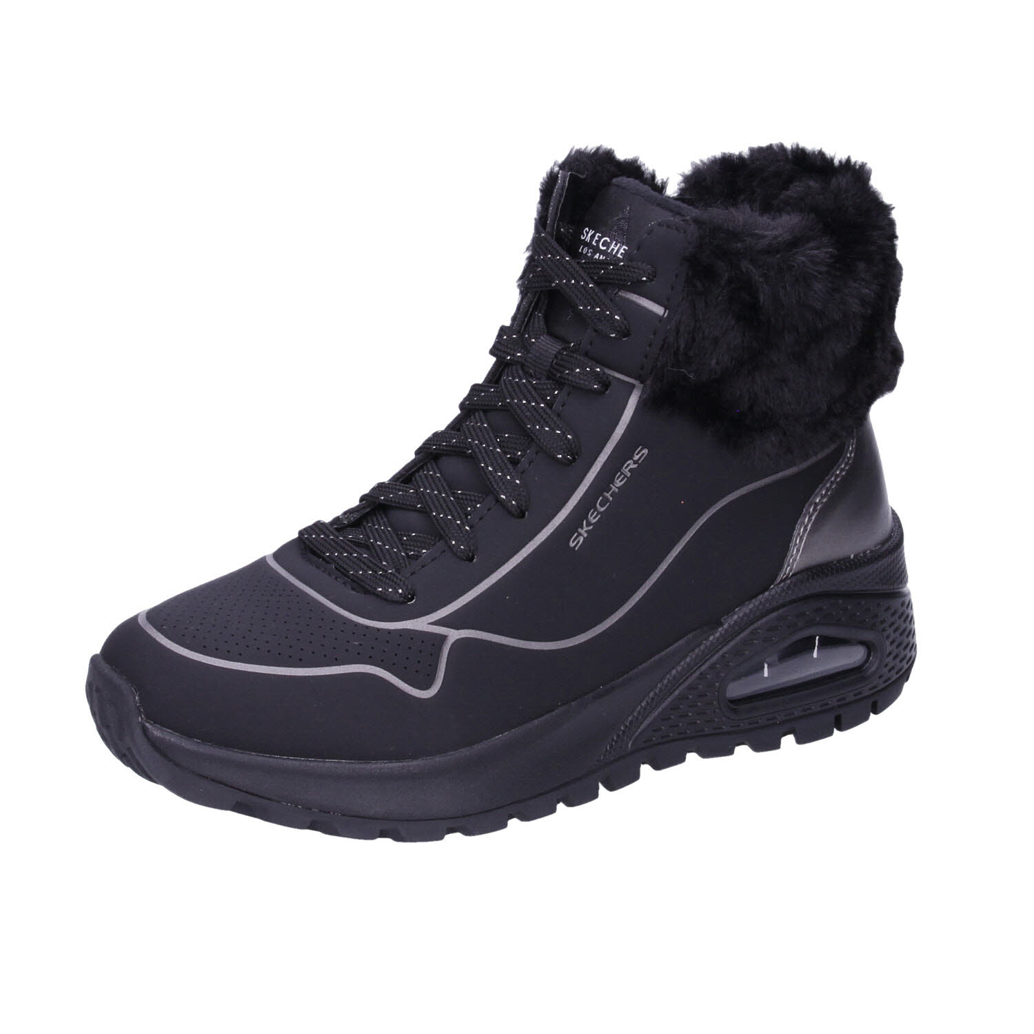 Skechers Uno Rugged Fall Shimmer Black/Pewter schwarz