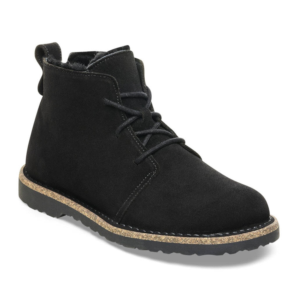 Birkenstock Uppsala Chukka Shearling Suede Leather schwarz Bikenst normal Bild 3