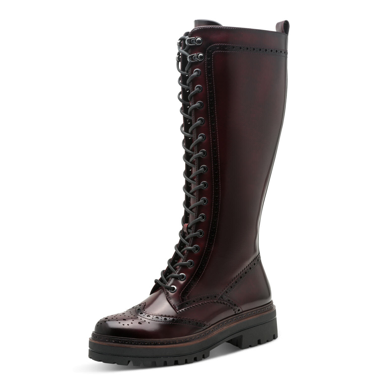 Tamaris Schnür Stiefel rot