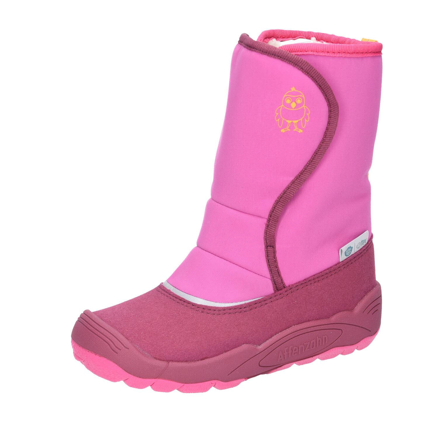Affenzahn Schneestiefel Vegan Freezy Vogel pink