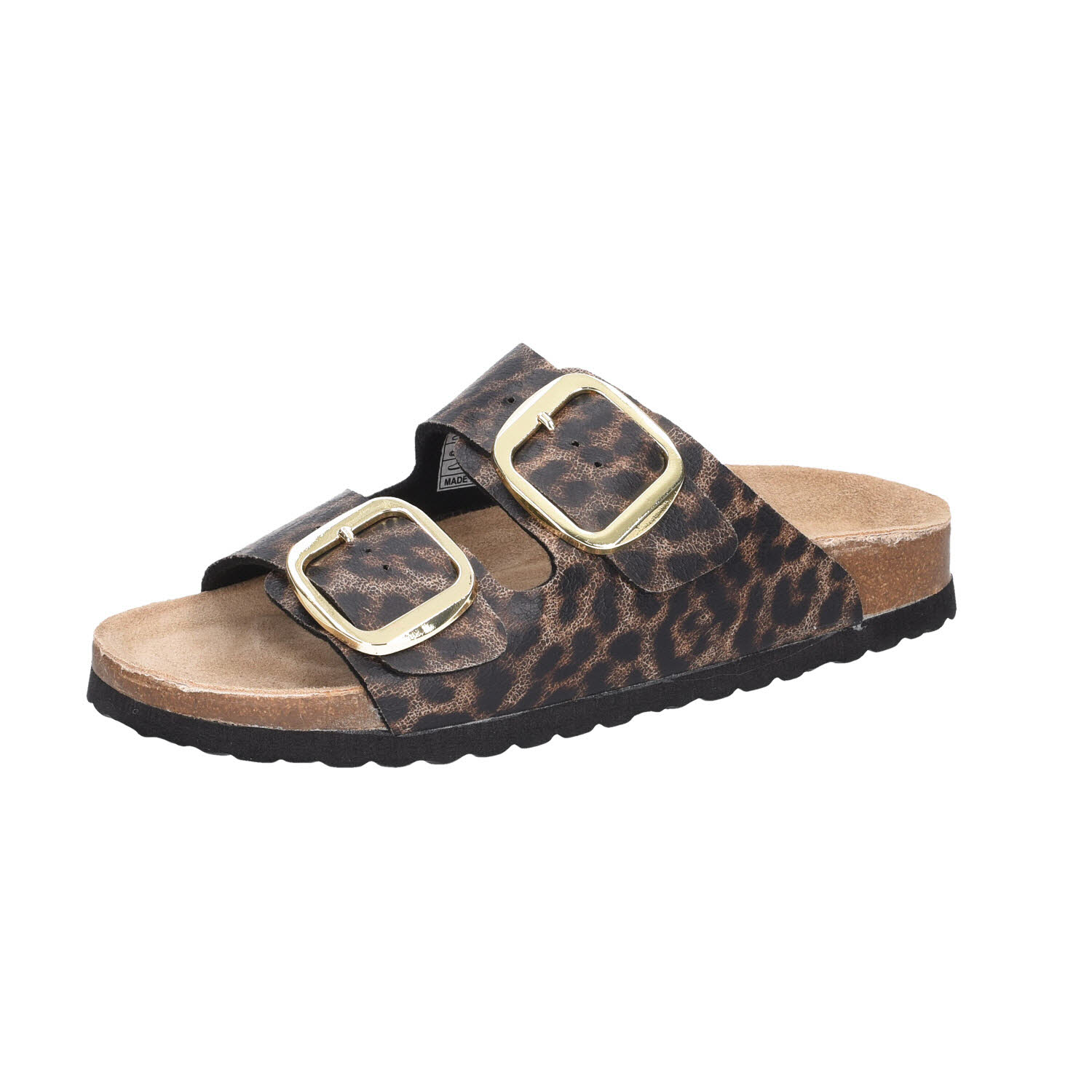 Idana Pantoletten Dark Brown Leo braun