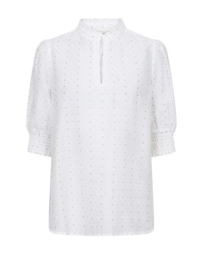 FREE/QUENT Flory Blouse Brilliant White/Silver