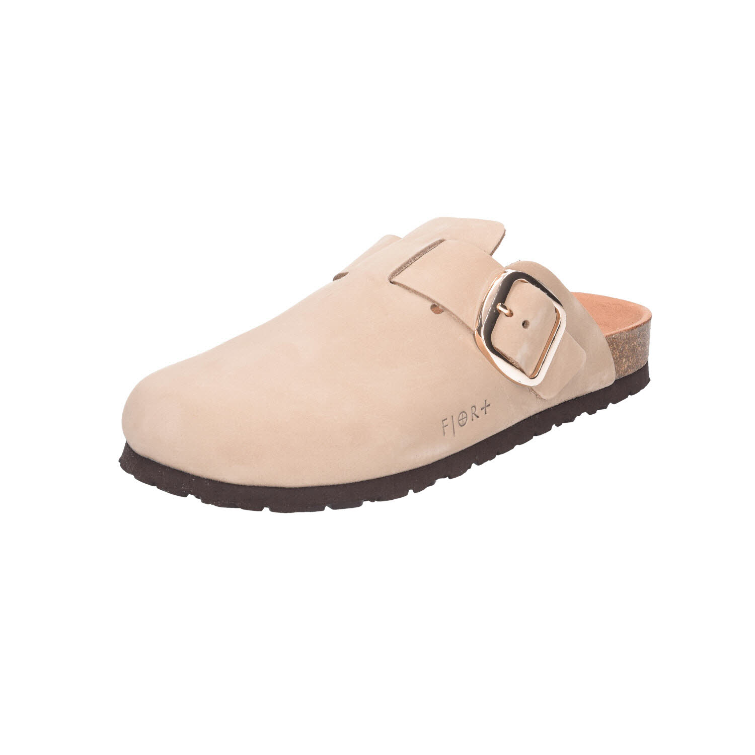 Idana Clogs Leder Taupe beige