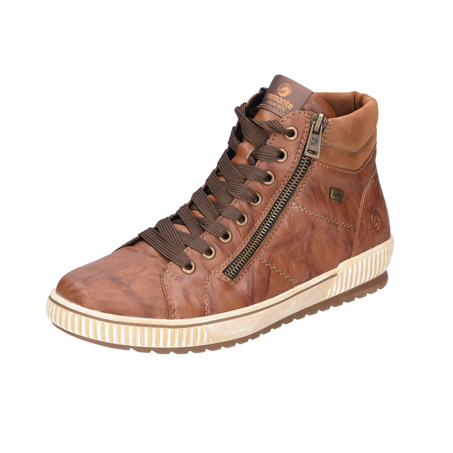 Remonte Boot Leder braun Weite G