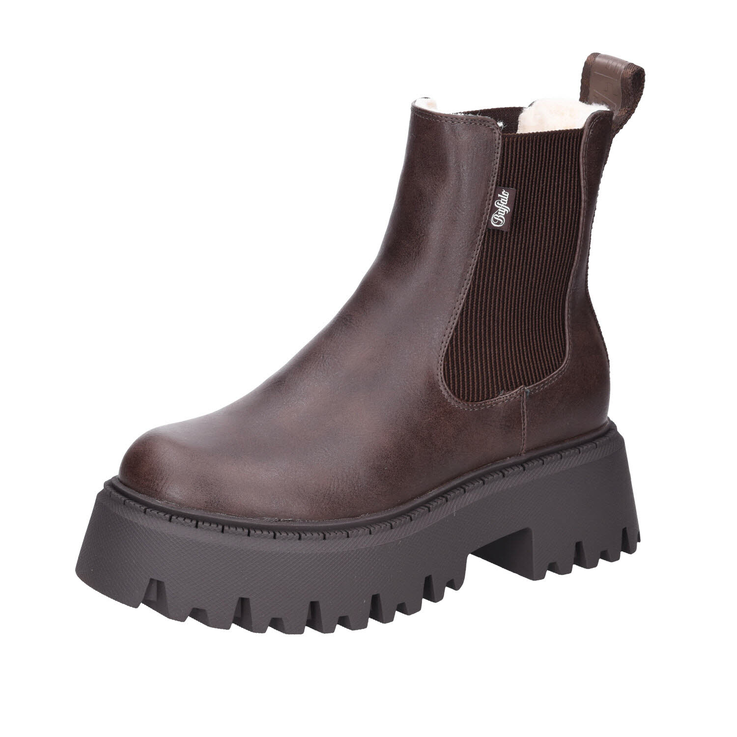 Buffalo Aspen Chelsea Warm Vegan Dark Brown braun