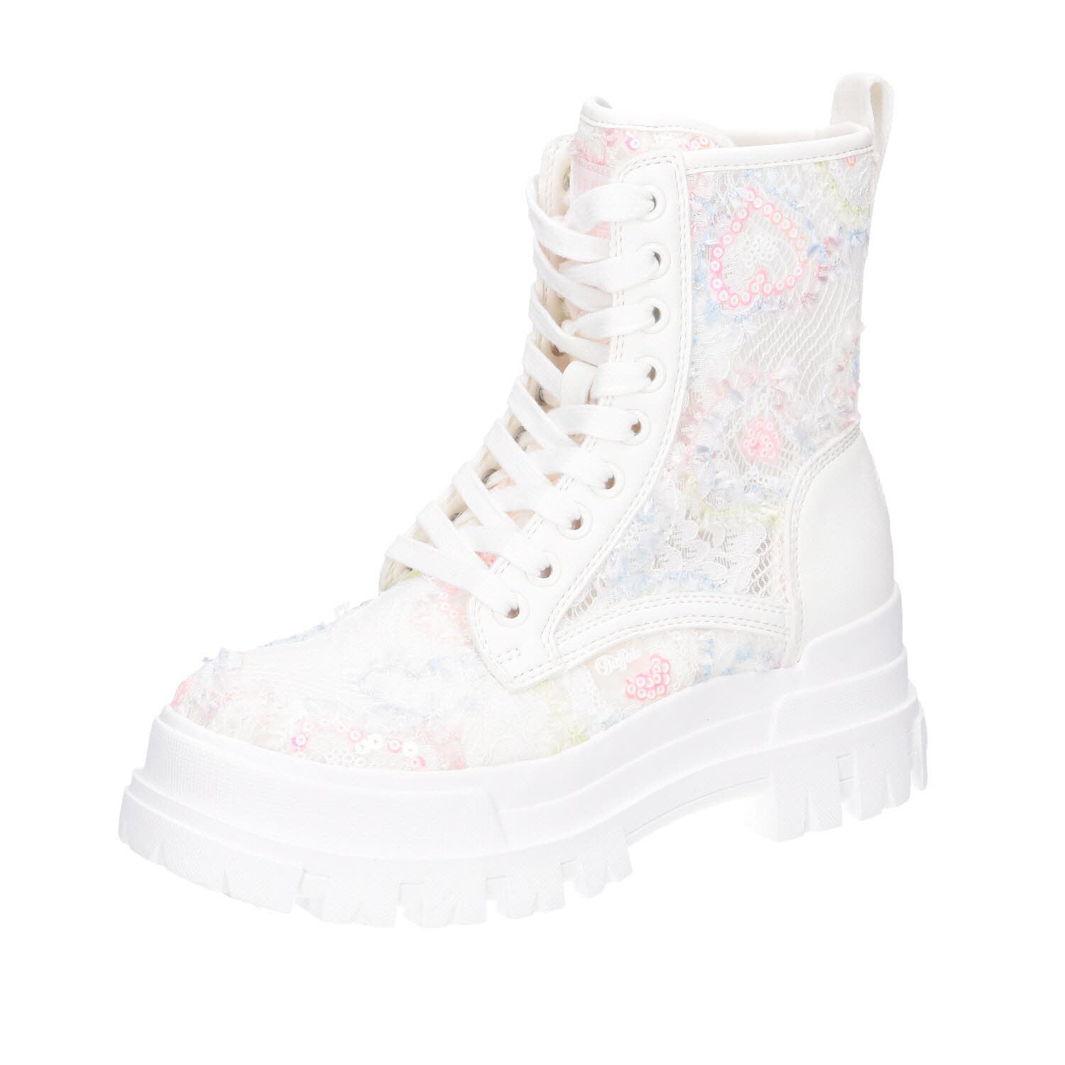 Buffalo Aspha RLD Bloom Boots Vegan White/Rose weiß Bild 1 Buffalo Aspha RLD Bloom Boots Vegan White/Rose weiß